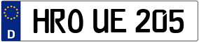 Trailer License Plate